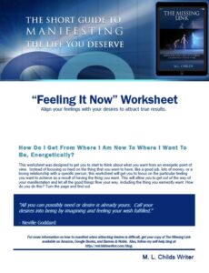 Feeling It Now Worksheet