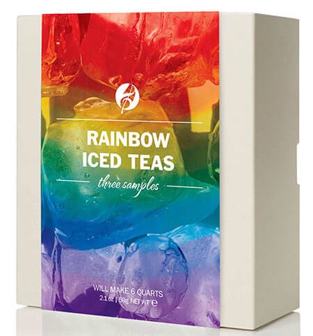 Rainbow iced teas from Adagio teas