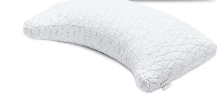 Coop Home Goods Original Crescent Adjustable Pillow, Queen