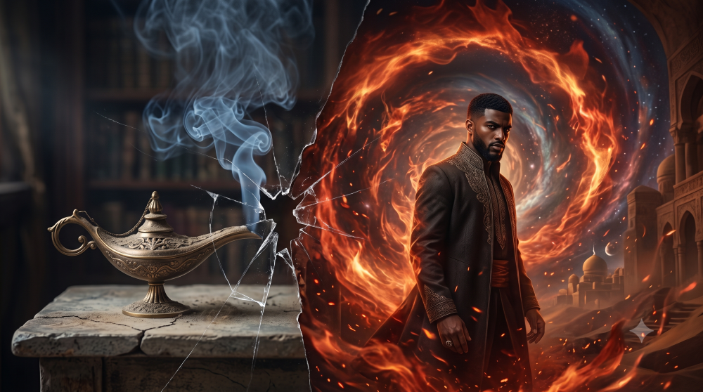 The Djinn Cover Image made with AI on the topic 'What is a Djinn?'